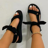 DELIA | Leopard Print Flat Summer Sandals-1