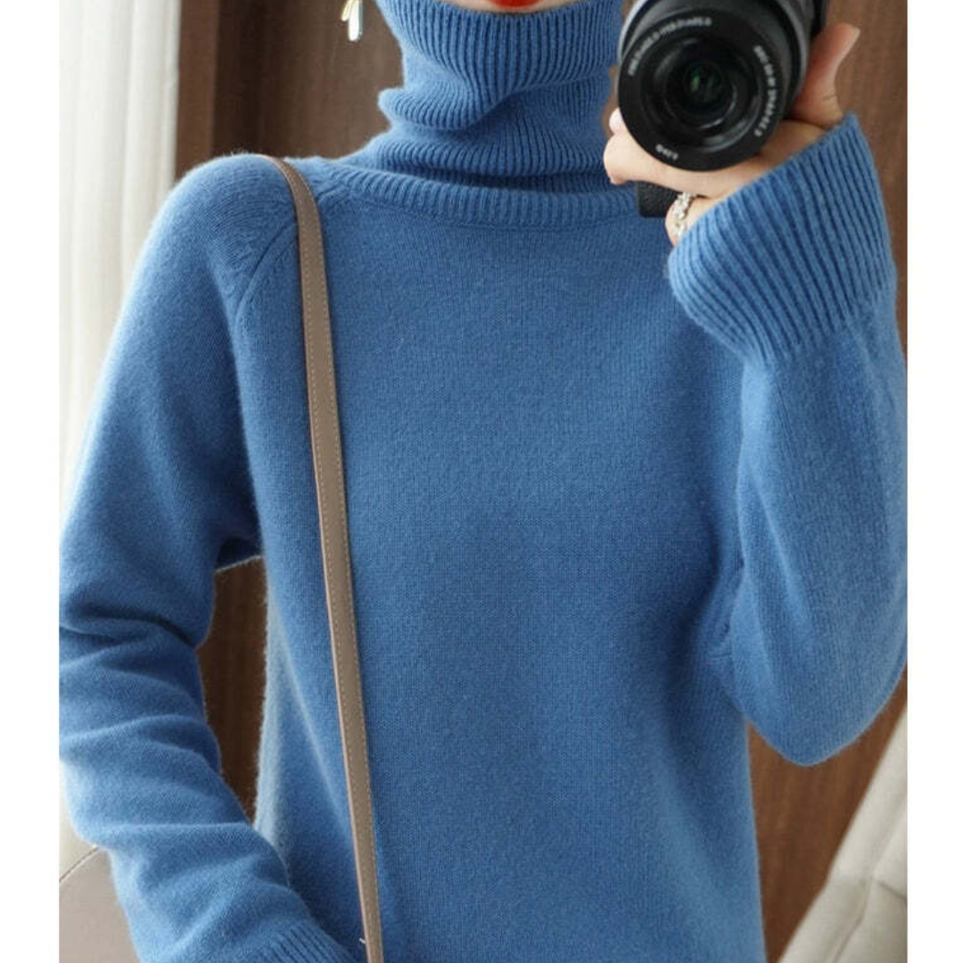 Nikki | Women's Elegant Long Sleeve Pullover | Turtleneck 2