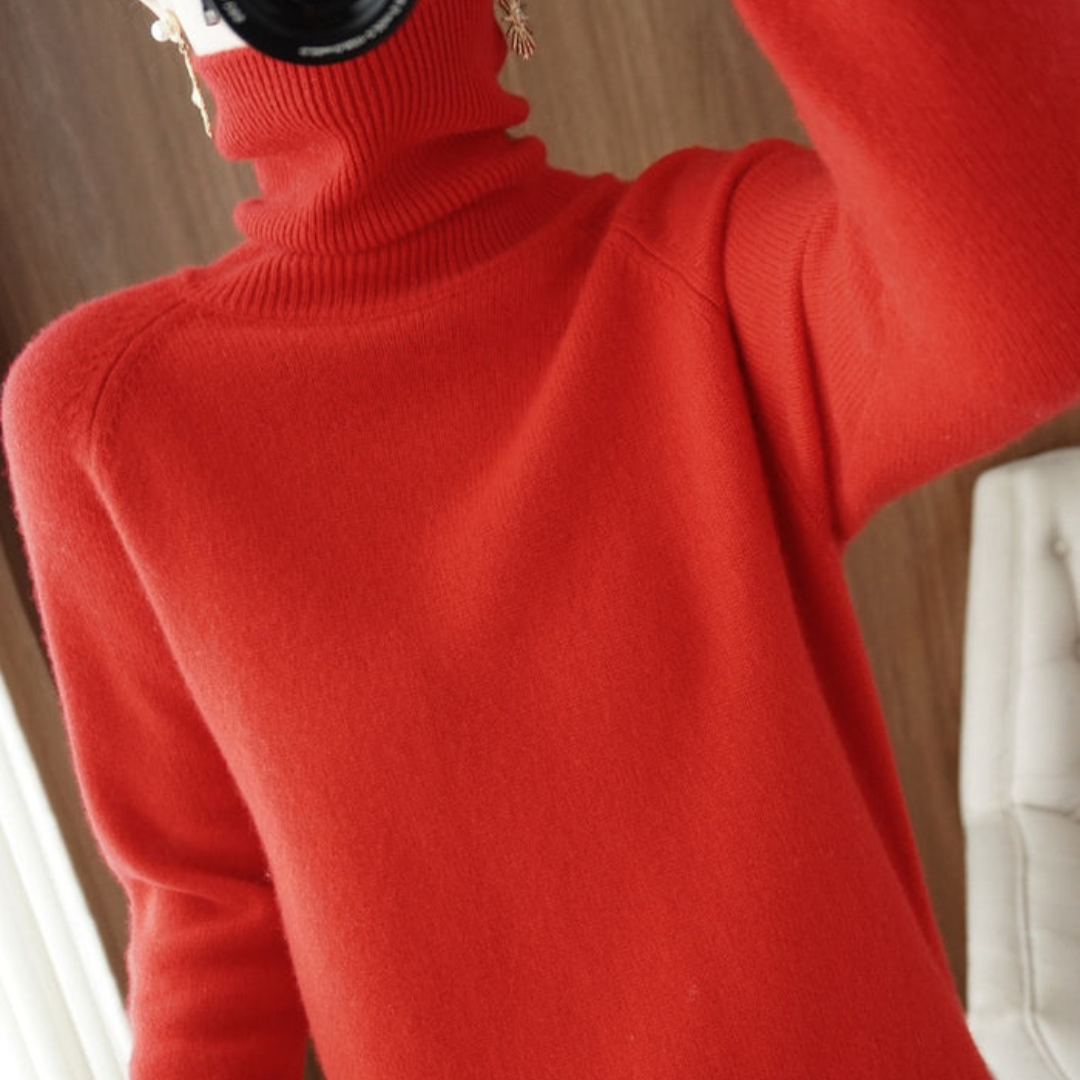 Nikki | Women's Elegant Long Sleeve Pullover | Turtleneck 3