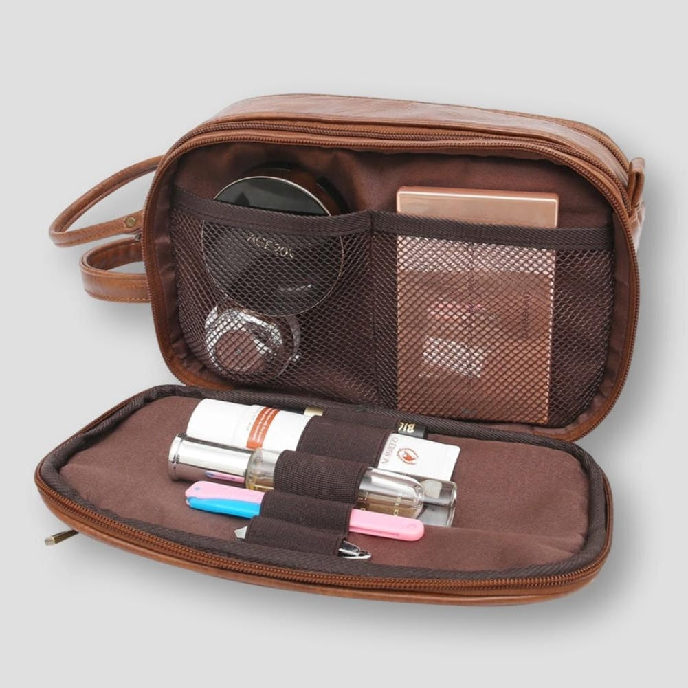 Regal Voyage | Premium Leather Travel Toiletry Bag 2