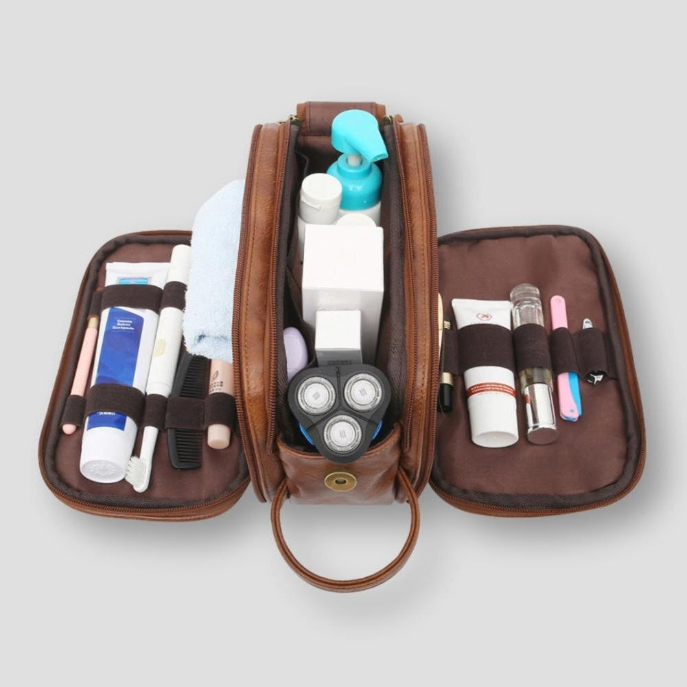 Regal Voyage | Premium Leather Travel Toiletry Bag 5