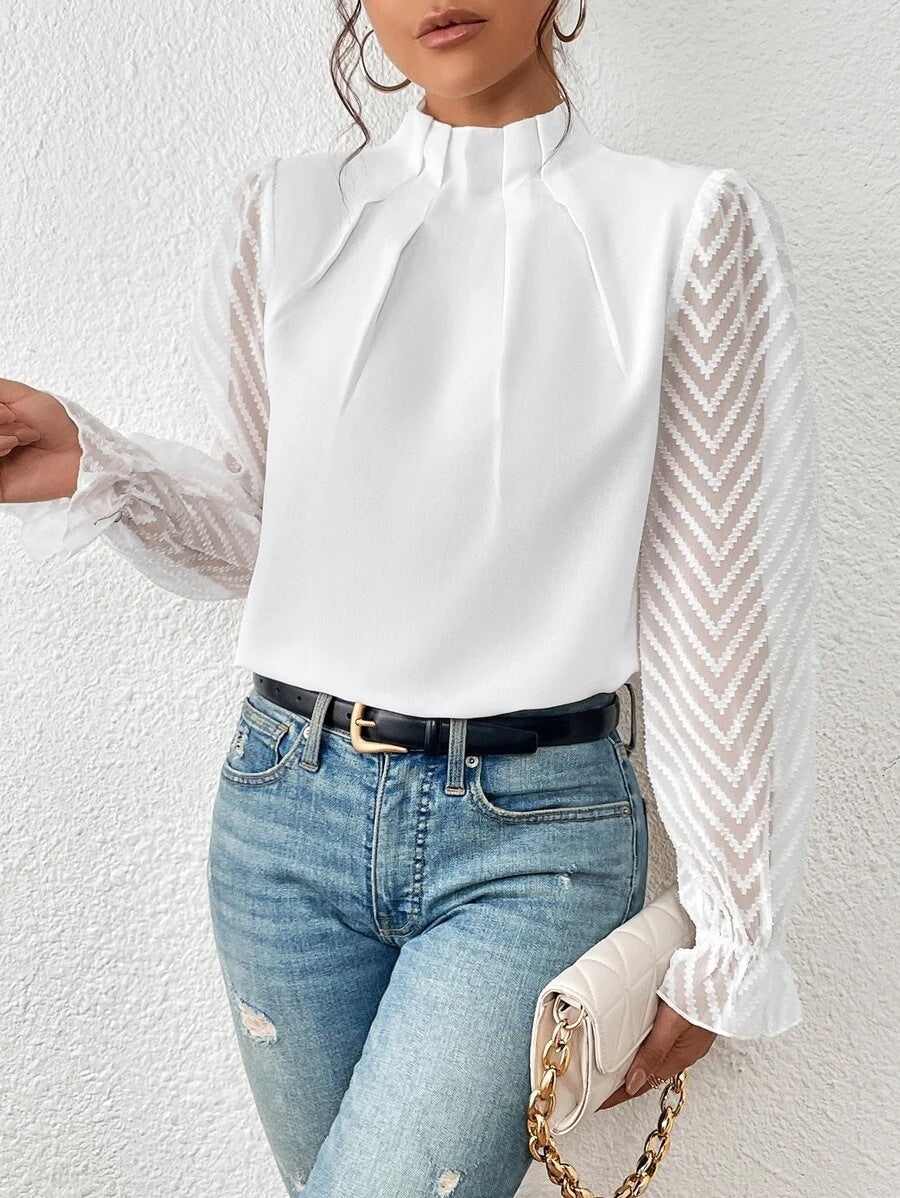 GEORGIA | Casual Turtleneck Blouse-3