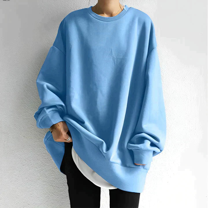 Oversized Crew Neck Sweatshirt for Women | Long Sleeves 3