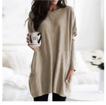 Oversized Long Sleeve Sweater For Women | Warm 10