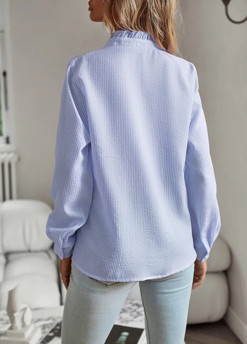 VIOLA | Elegant Long Sleeve Blouse for Women-2
