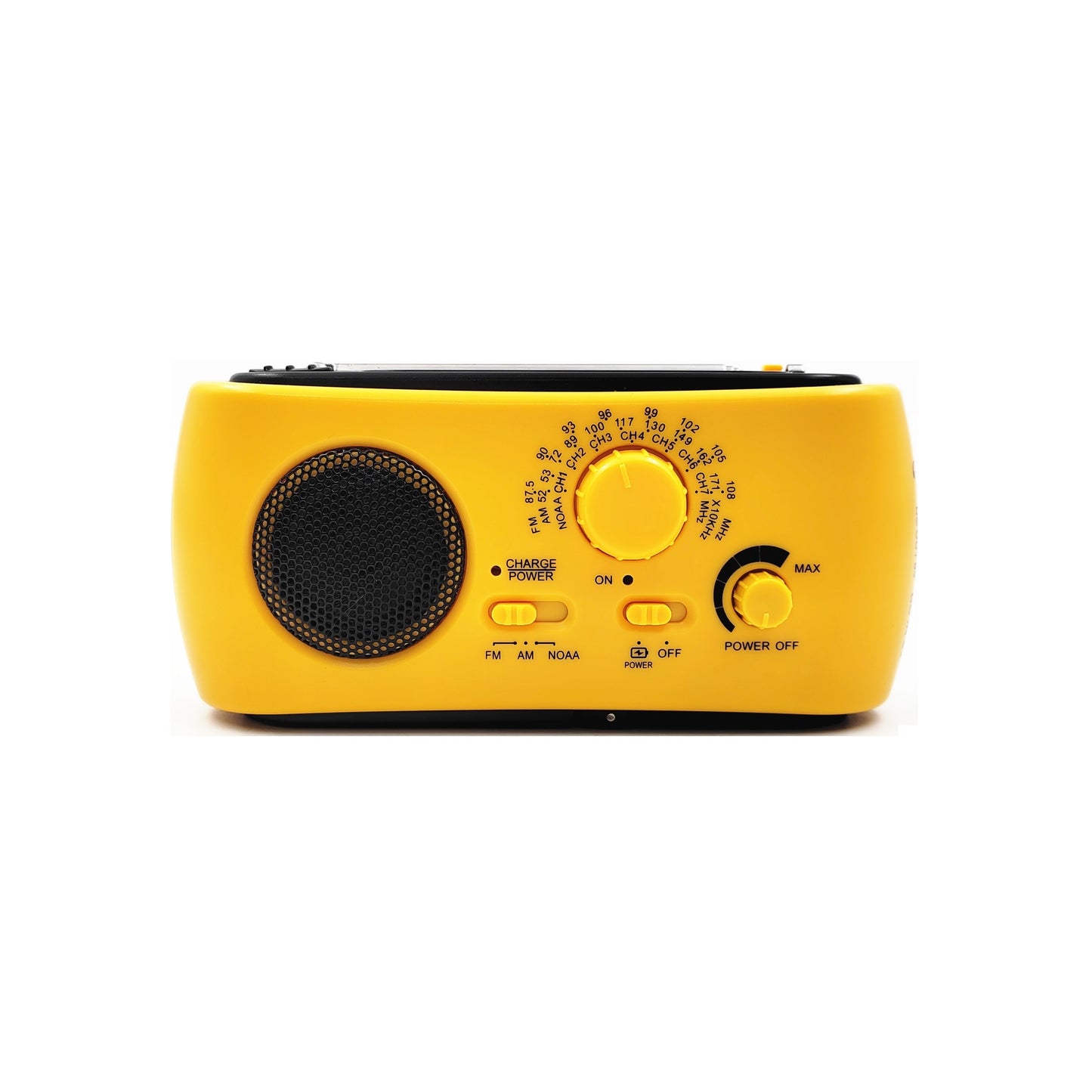 Portable emergency radio with AM/FM/NOAA, USB charger, LED flashlight, waterproof for camping and external use 2