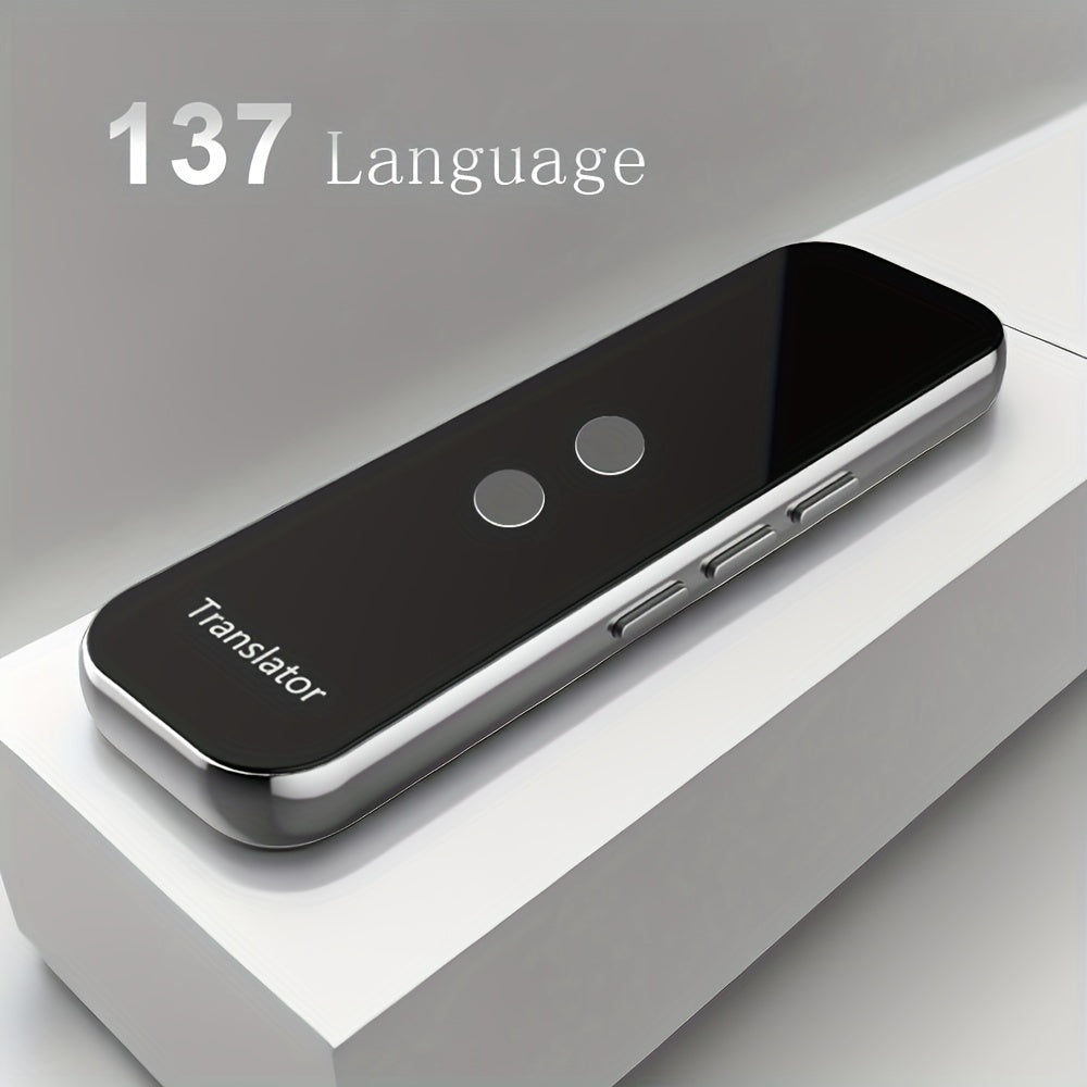 Portable two-way language translator with integrated WiFi and USB rescue-charged battery compact travel device for effortless communication 2