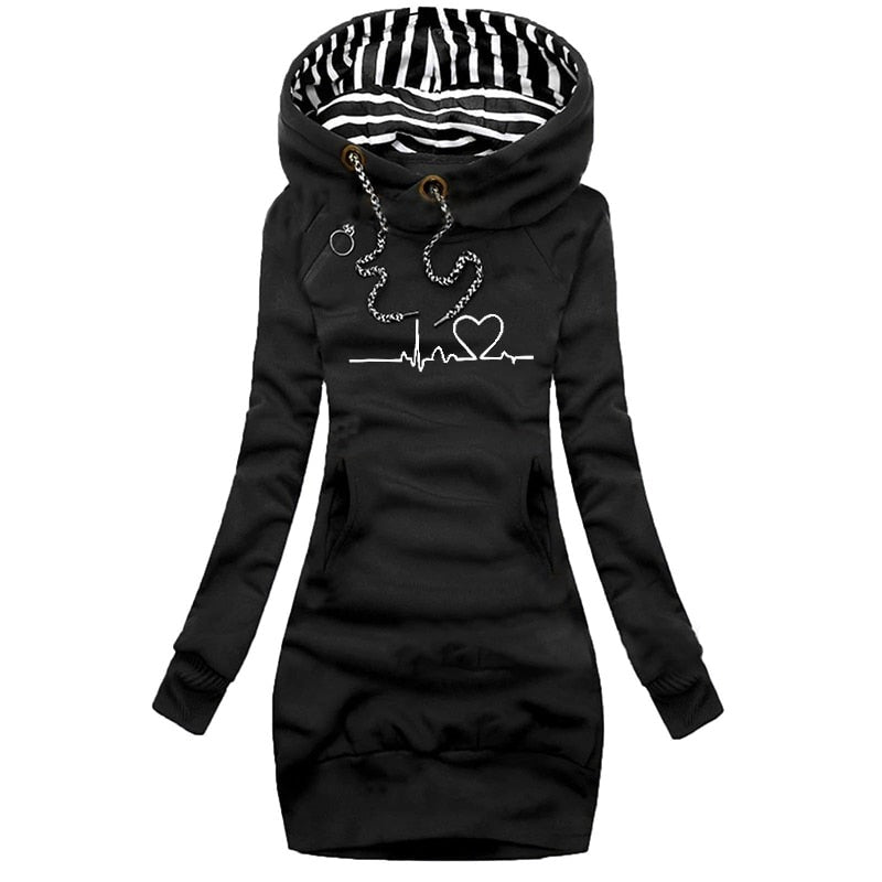 Printed Hoodie for Women | Warm 0