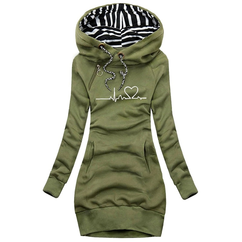 Printed Hoodie for Women | Warm 1