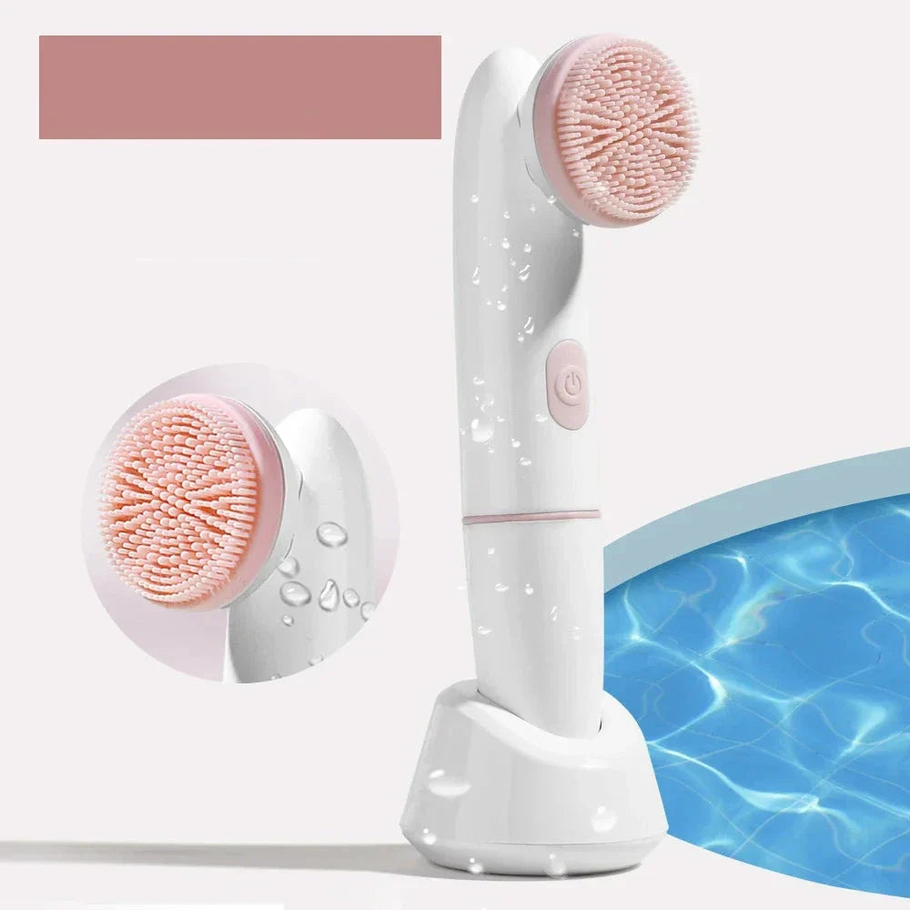 PureSkin - 2-in-1 Silicone Face Care Tool-5