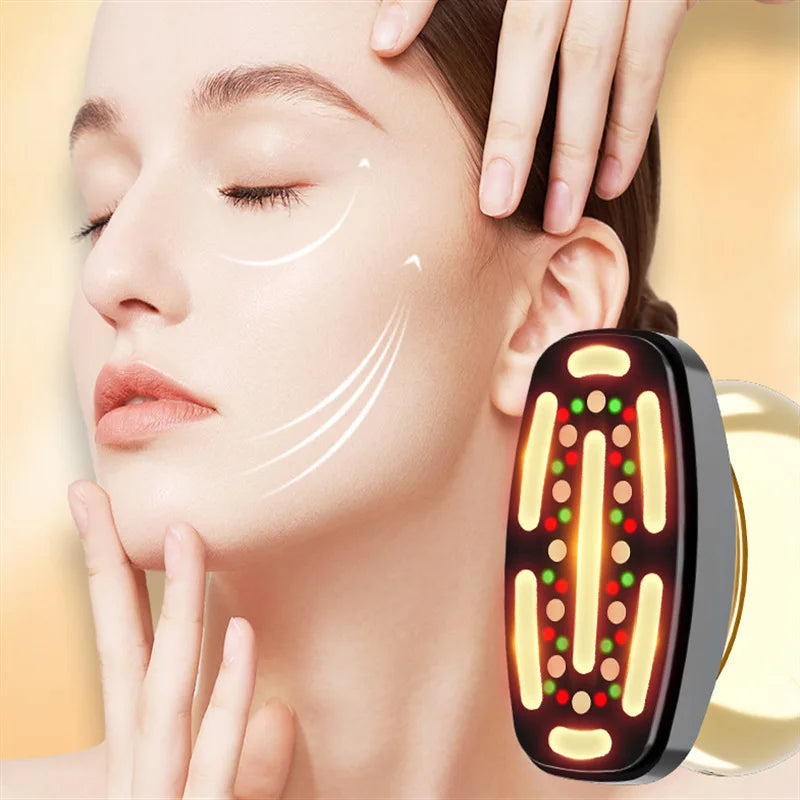 VibeLift - Red Light Therapy Face & Neck Massager for Youthful Contours-3