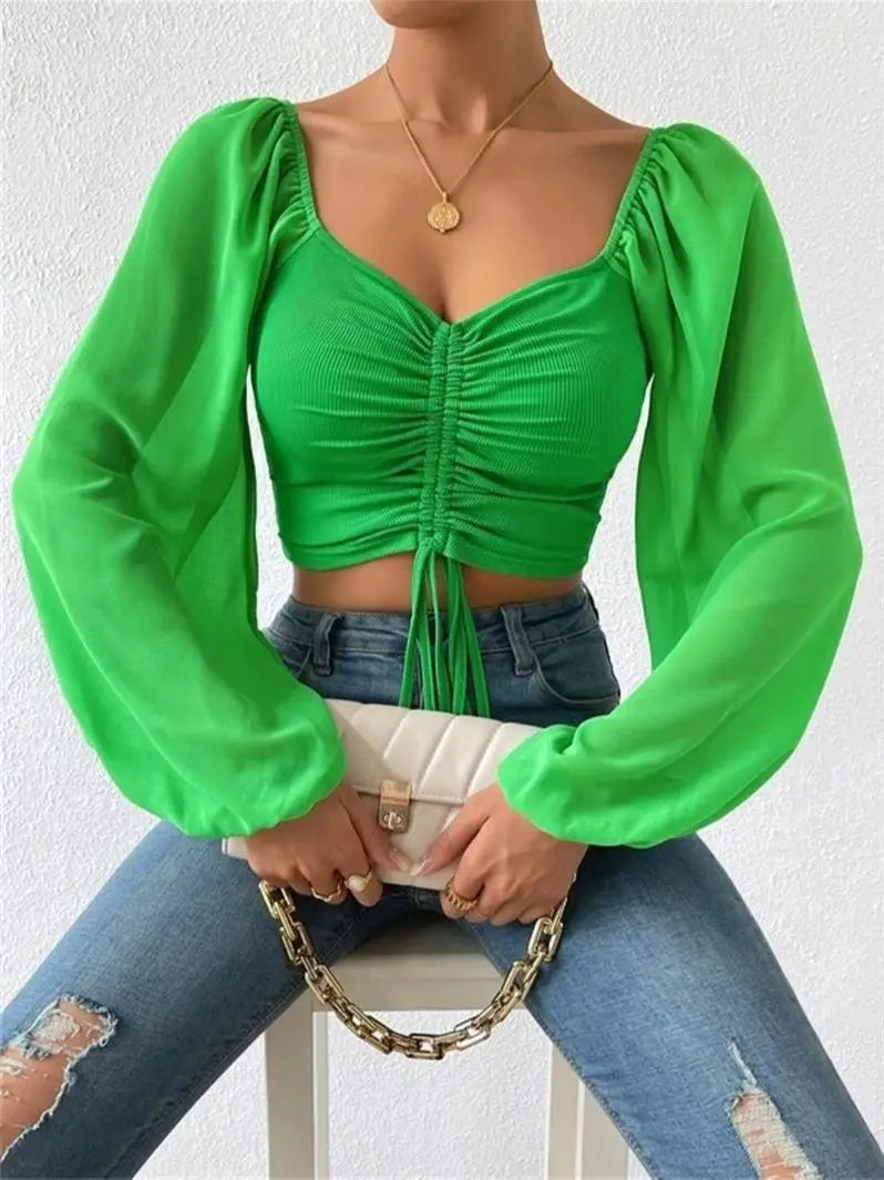 PEYTON | Elegant Long Sleeves Spring Top-1