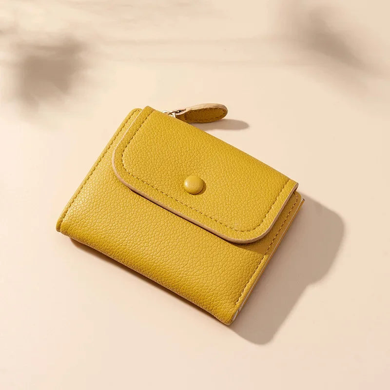 Araceli | Short Mini Travel Wallet with Snap Button Closure 6