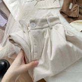 JESSY | Vintage High Waist Corduroy Pants for Women-1
