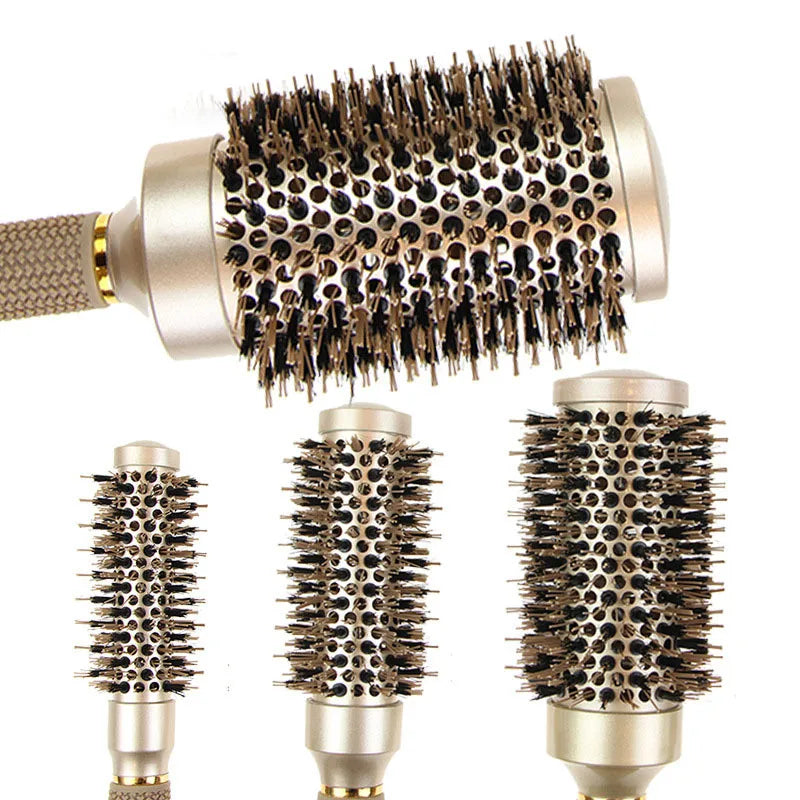 BlowOut Pro - Ionic Boar Bristle Round Hairbrush Set for Salon-Quality Styling-3