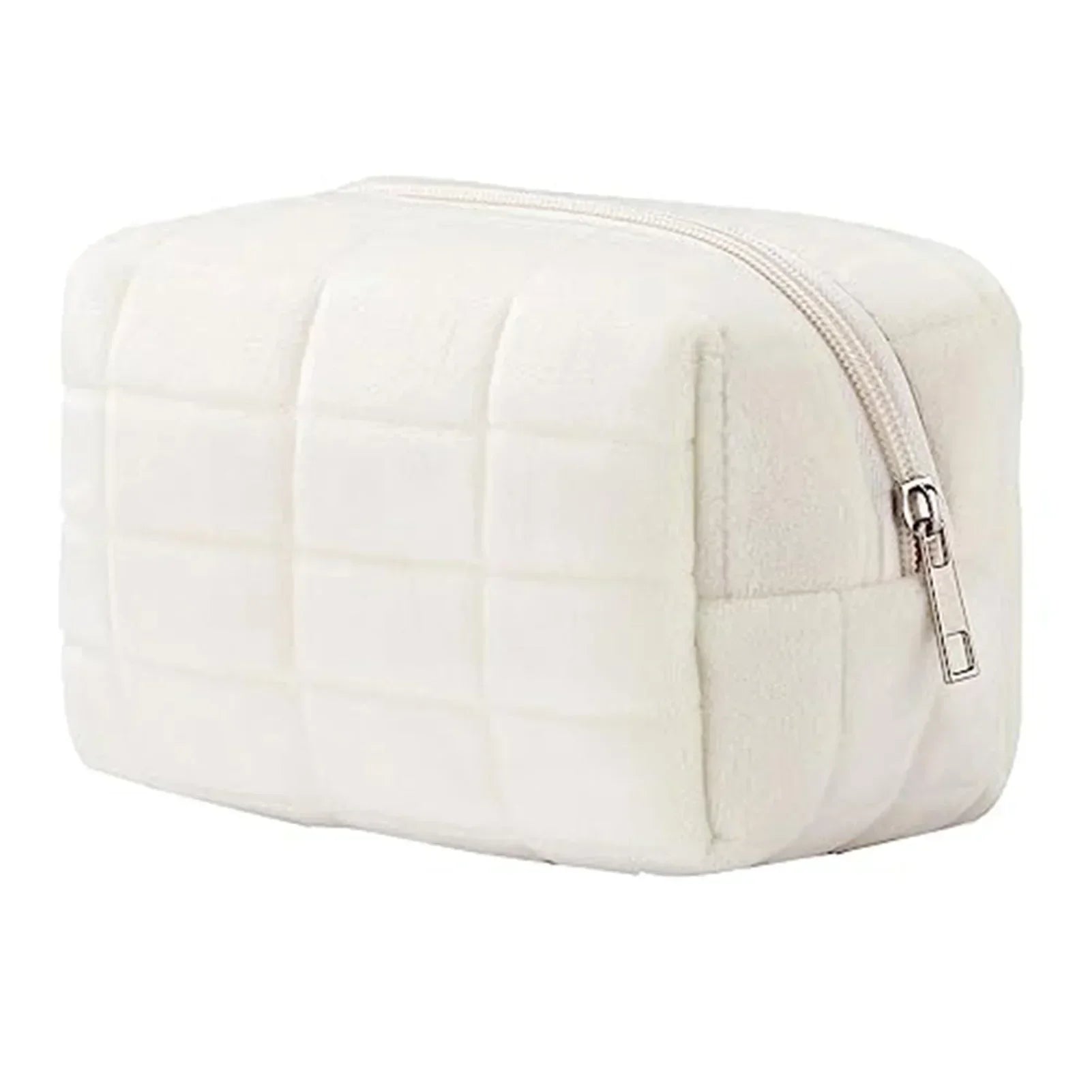 Yamileth | Checkered Plush Makeup Bag 1