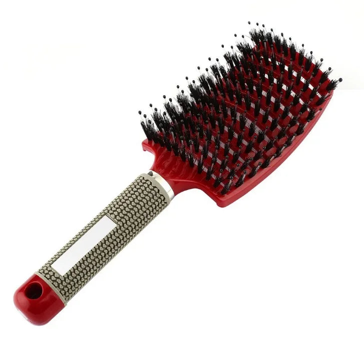 SilkyDetangle Comb - Bristle & Nylon Hairbrush for Effortless Styling-5