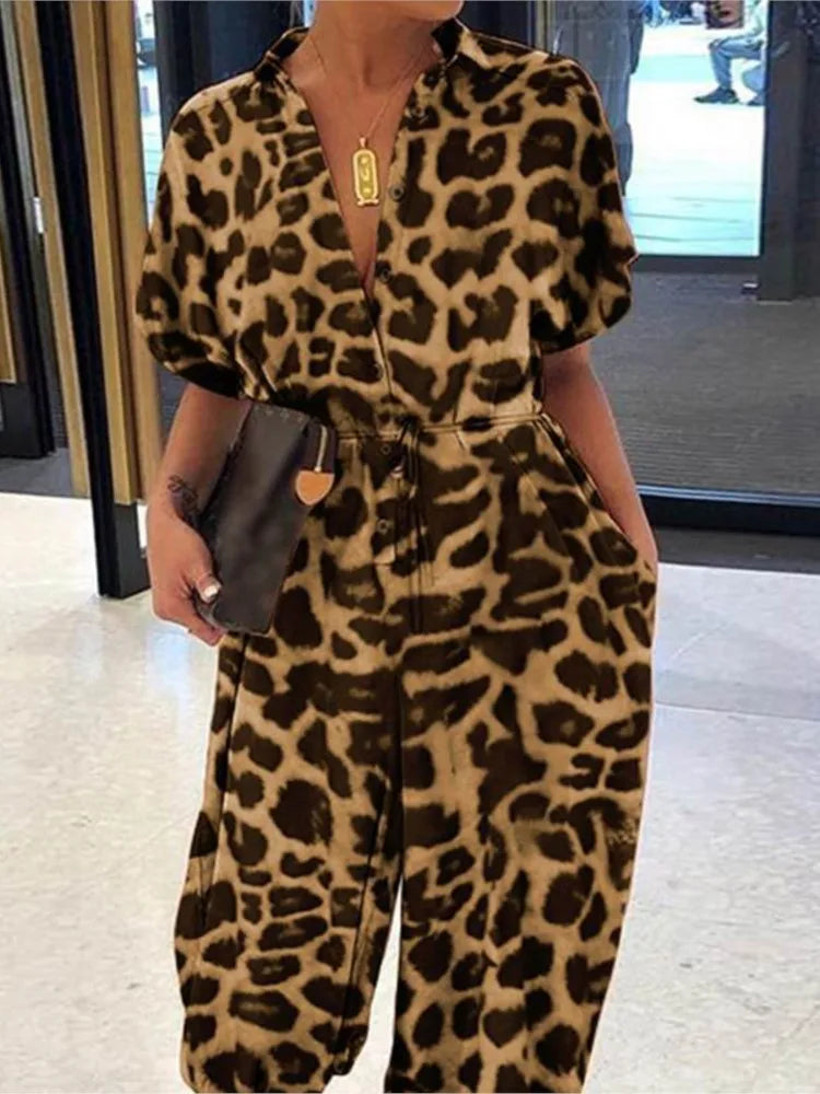 OLIVIA | Overall V-Neck Jumpsuit-6