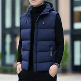 Brunello Bodywarmer | Quilted sleeveless vest for men with hood-1