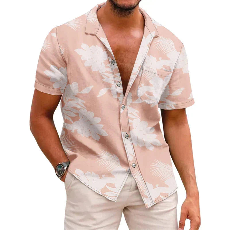 AARON | Floral Shirt for Men-4