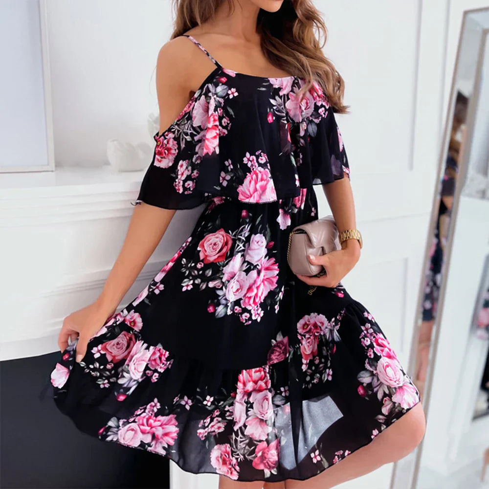 DIANE | Chiffon Floral Dress-1