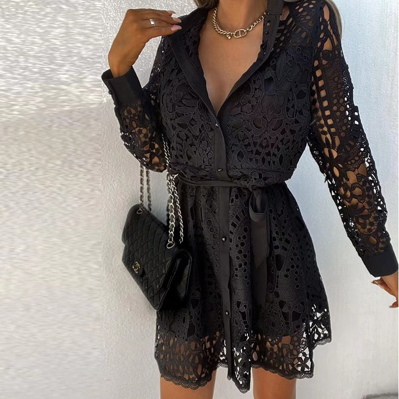 BELLA | Elegant and stylish lace dress-6