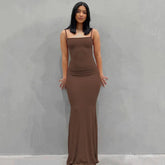 SANTORINI | Elegant Slim Maxi Dress-1