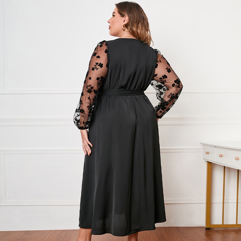 NITA | Black Dress Plus Size-3