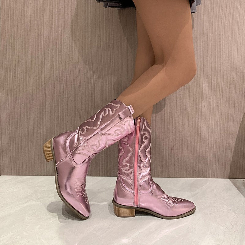 ARABELLA | Fashionable Metallic Boots-2