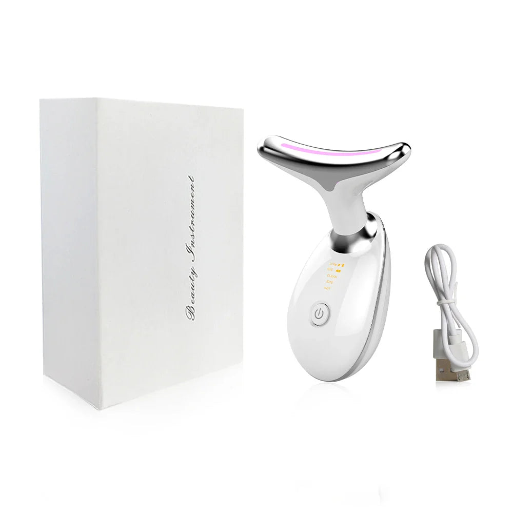 AgeDefy - EMS Neck & Face Lifting Massager with Skin Tightening LED Therapy-1