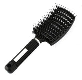 SilkyDetangle Comb - Bristle & Nylon Hairbrush for Effortless Styling-1