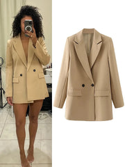Women's Office Blazer - Sophisticated Elegance for Every Season