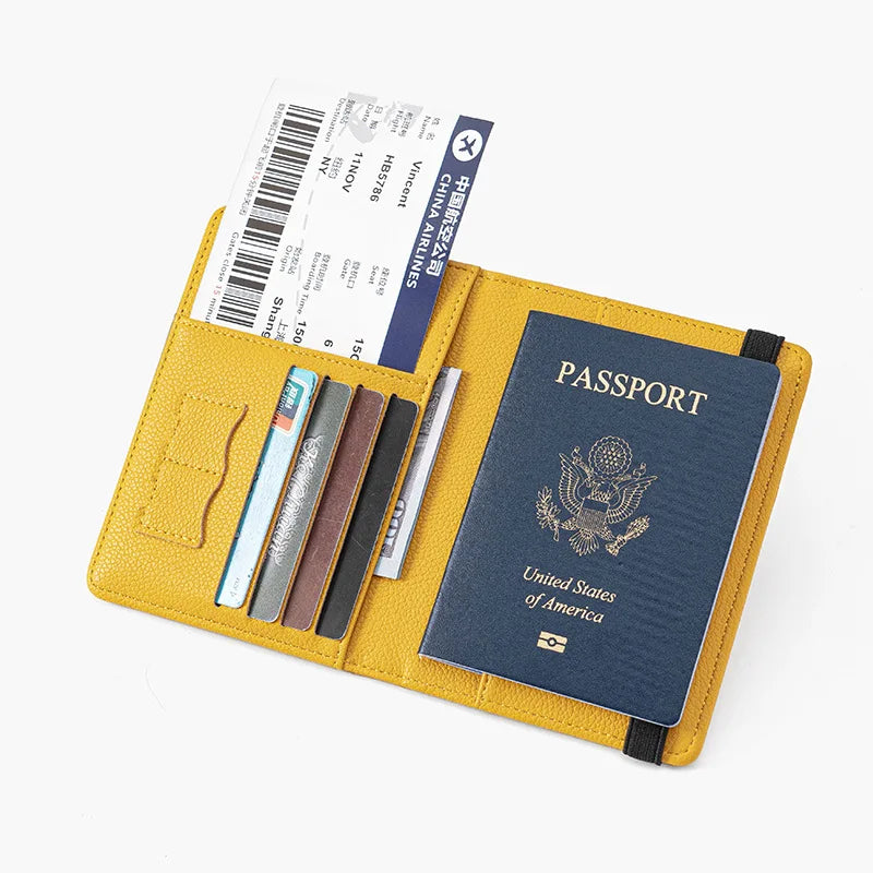 Bellamy | Fashionable PU Leather RFID Travel Wallet for Passports 3