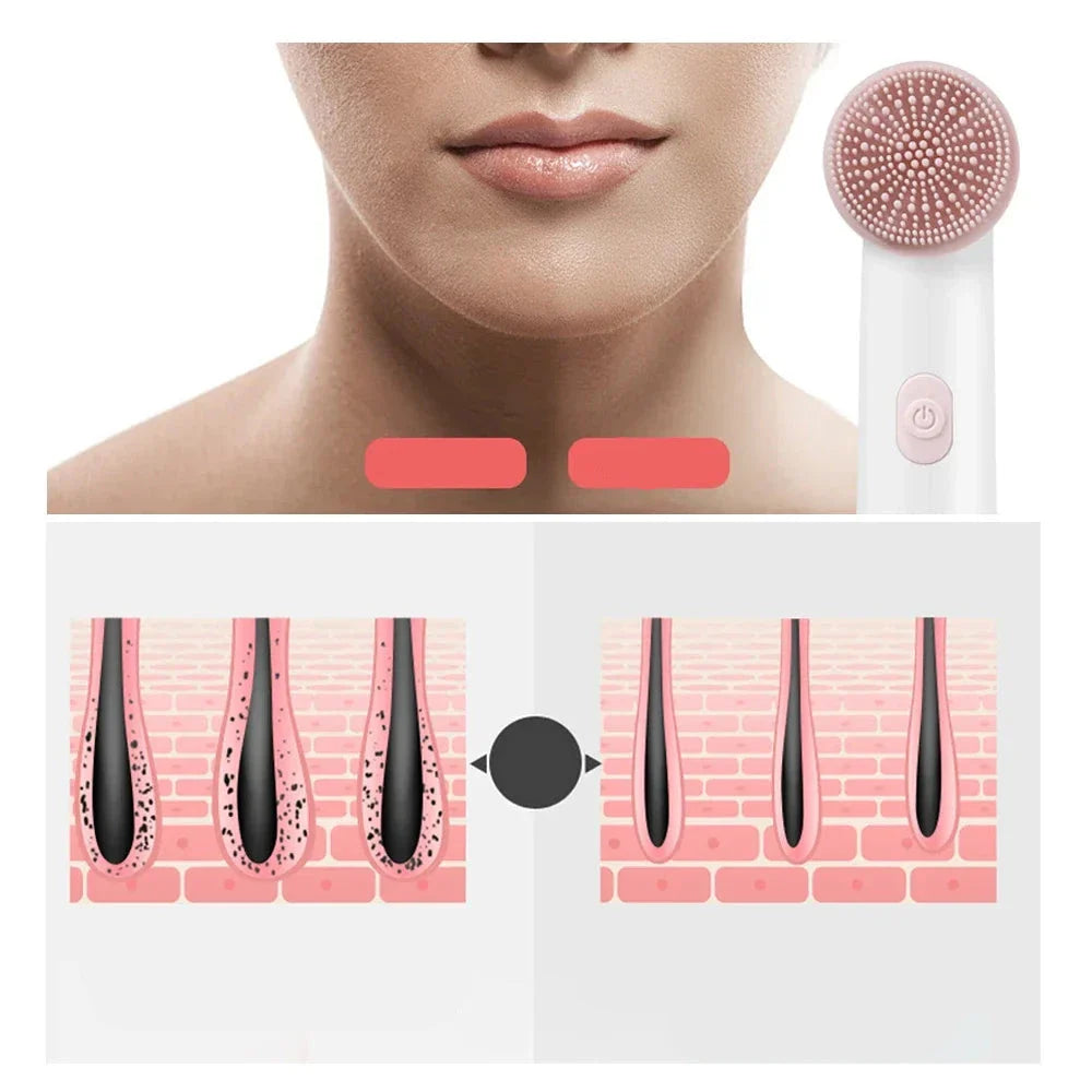 PureSkin - 2-in-1 Silicone Face Care Tool-4
