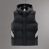 RAW Hooded Bodywarmer | Sporty Quilted Men's Vest with Hood-1
