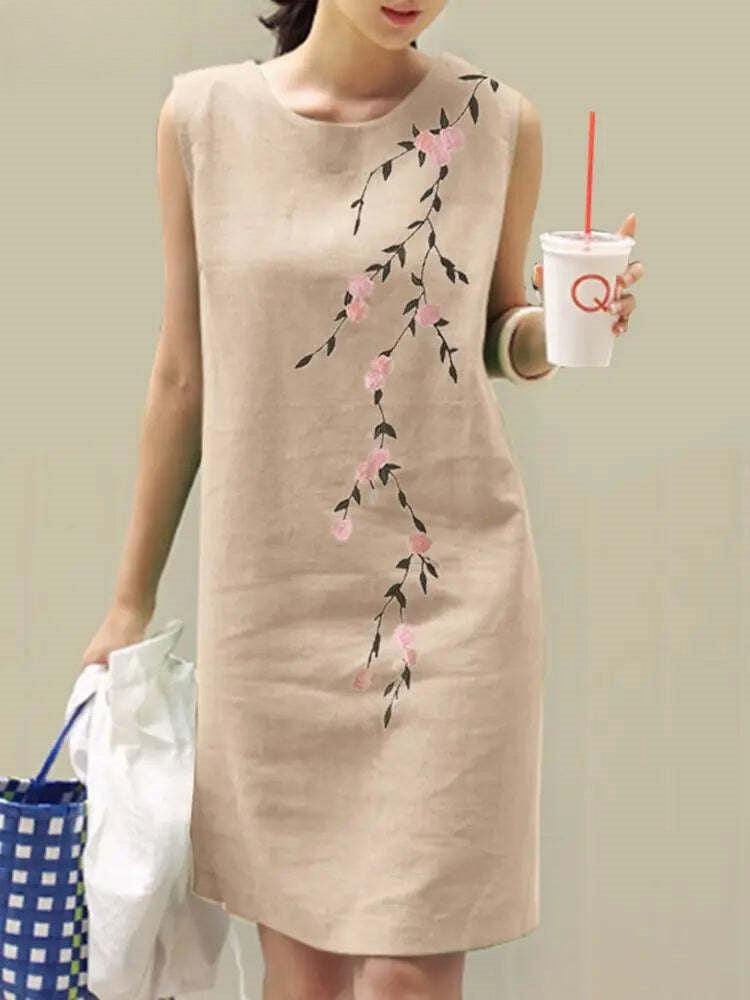 SOFIA | Floral Embroidered Dress-6