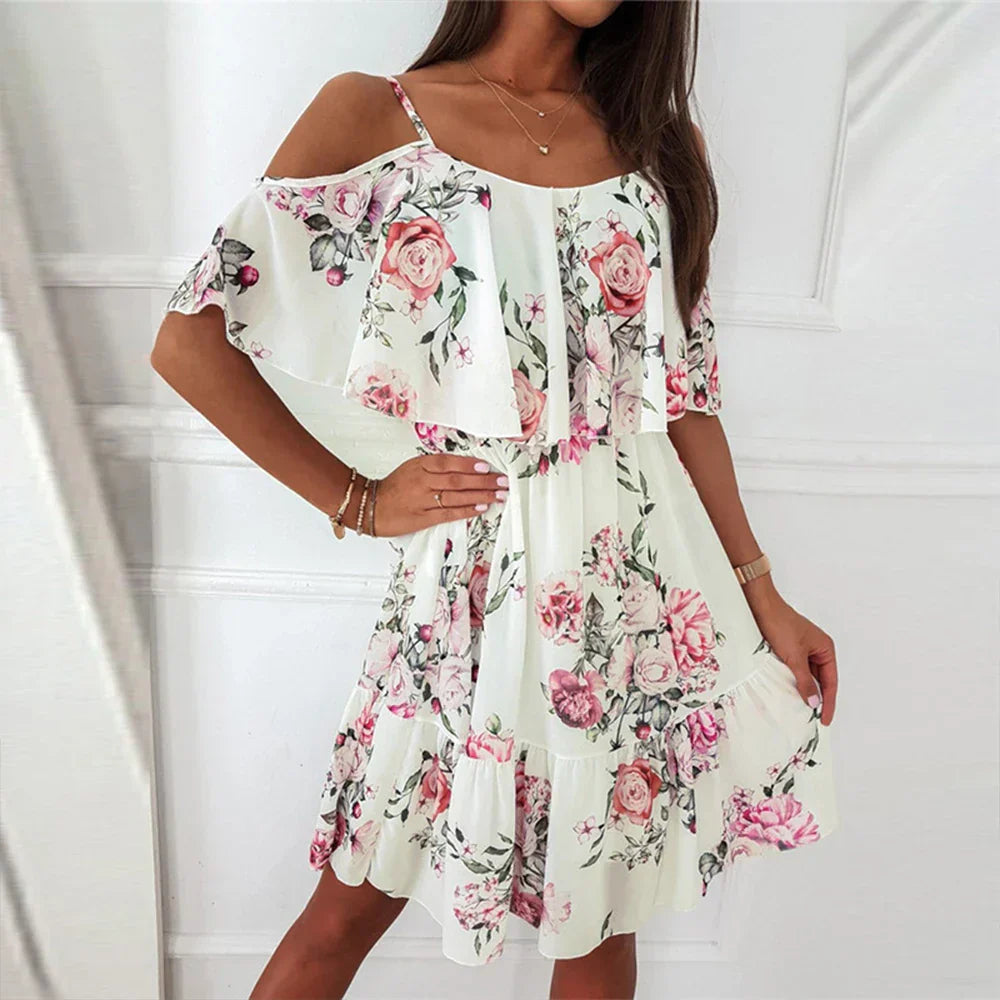 DIANE | Chiffon Floral Dress-6
