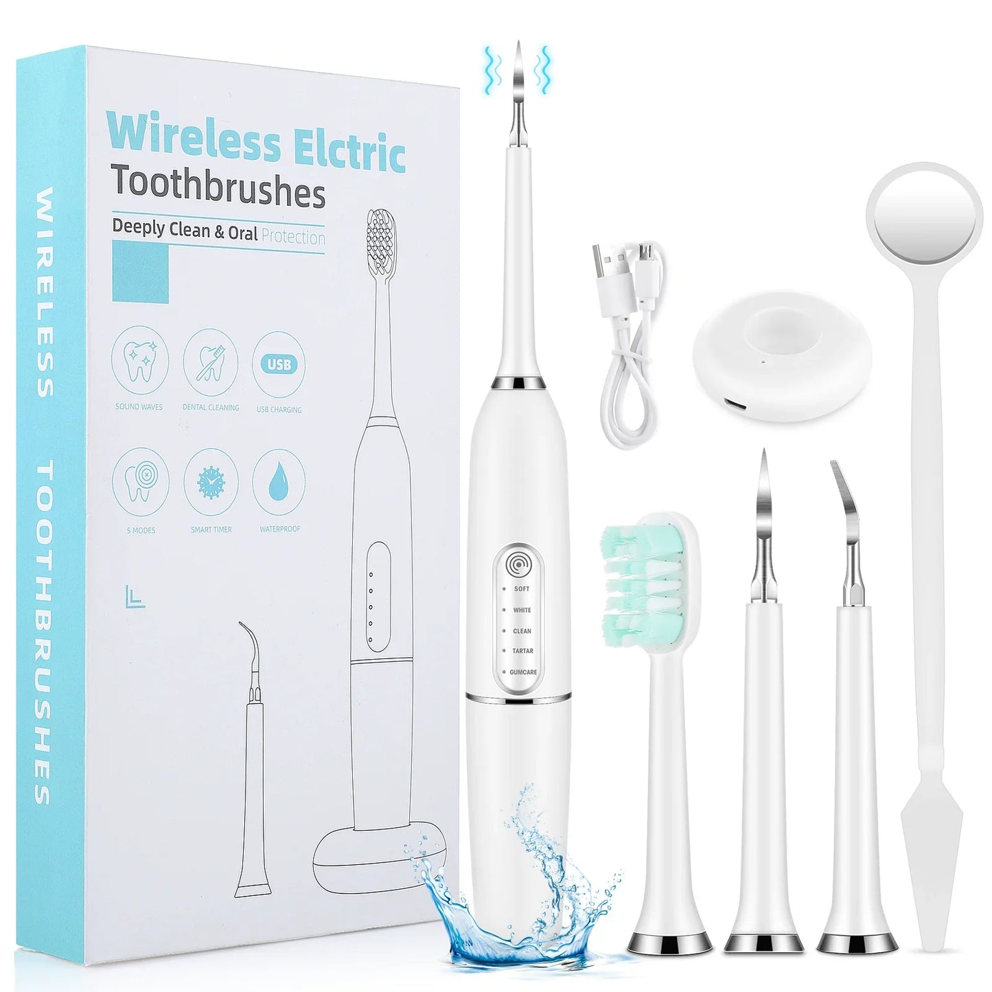 SparkleDent - Sonic Tartar & Plaque Removal Teeth Care Device-1