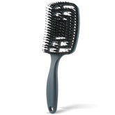 TangleFree - Nylon Bristle Detangler Brush for Curved Styling-1