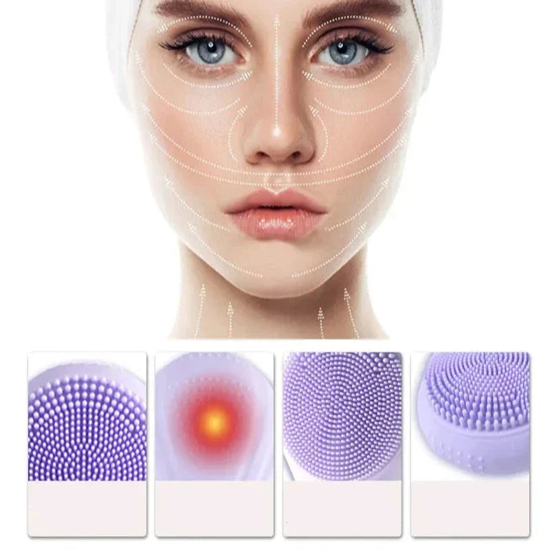 GlowSonic - Waterproof Skin Cleansing Brush-5