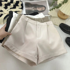 ANDREA | Elegant High Waist Shorts-3