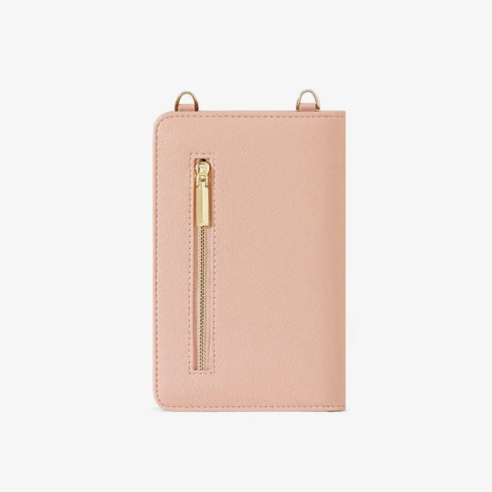 Perle | Lightweight PU Passport Holder with Removable Shoulder Strap 3