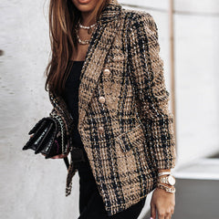 ABBEY | Stylish Checked Blazer-3