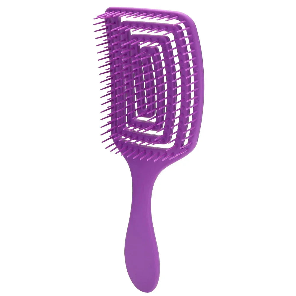 CurlCare Comb - Bristle & Nylon Brush for Styling and Massaging-2