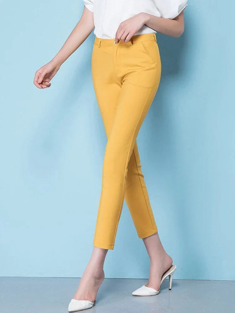 JANE | High Waist Elastic Pants for Plus Size Women-5
