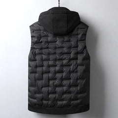 Luca Hooded Bodywarmer | Stylish Quilted Vest for Men-3