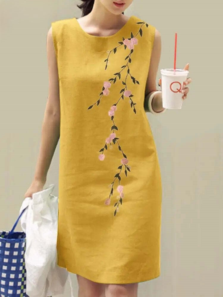 SOFIA | Floral Embroidered Dress-5