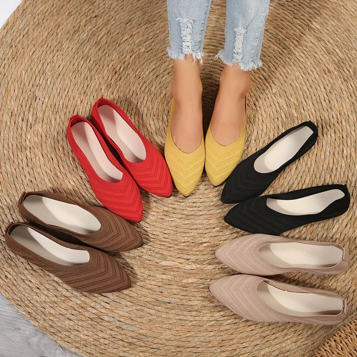 ANNIE | Casual & Breathable Ballet Loafers-2