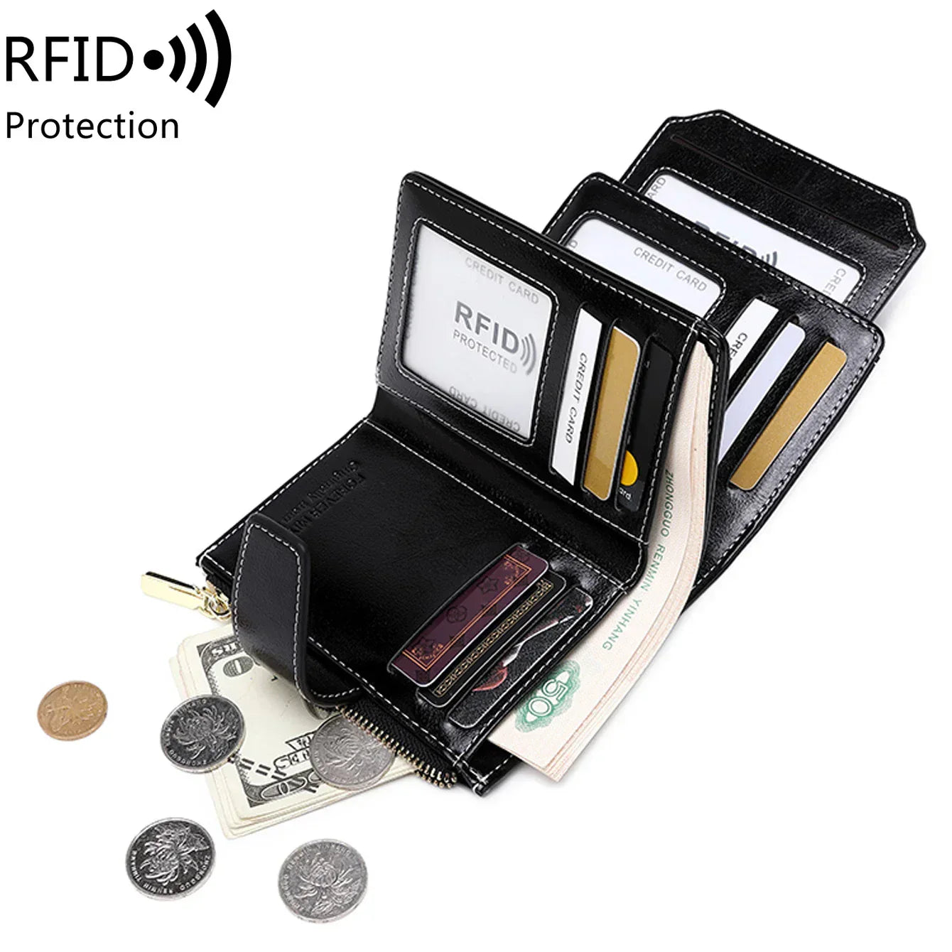 Henley | Compact RFID-Blocking Trifold Travel Wallet 3