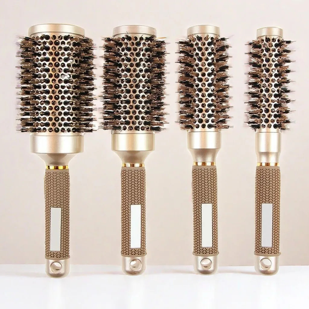 BlowOut Pro - Ionic Boar Bristle Round Hairbrush Set for Salon-Quality Styling-5